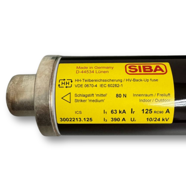 Fusible SIBA HHD-B 125A 10/24kV e=442mm